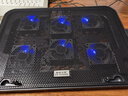酷睿冰尊（ICE COOREL）筆記本電腦散熱器A9 電腦桌游戲本支架筆記本平板散熱墊折疊底座可調速顯示增高桌兼容17.3英寸 黑 曬單實(shí)拍圖