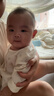 巴拉巴拉童裝嬰兒連體衣寶寶羽絨服冬裝抱衣爬服保暖洋氣男童女童 白綠色調00314 80cm 曬單實(shí)拍圖