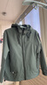 十只鶴美式戶(hù)外沖鋒外套男秋冬季潮牌寬松大碼男裝休閑連帽痞帥工裝夾克 綠色 （春秋款休閑連帽夾克外套） M （100-130斤） 曬單實(shí)拍圖