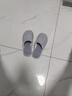 回力日系柔軟情侶棉拖秋冬家居室內保暖棉鞋男款HL0006藍色44-45碼 曬單實(shí)拍圖