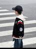 男女童同款棒球服外套秋冬新款2025款加絨中大童潮牌夾克上衣外套 杏色秋款【不加絨】 120 cm 曬單實(shí)拍圖