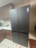 美的（Midea）熊墩墩系列601十字四開(kāi)門(mén)雙系統超凈超薄零嵌入式冰箱大容量家用電冰箱國補20% BCD-601WUSPZM(E) 海貝黛 曬單實(shí)拍圖