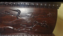福壽歲南美紫檀木骨灰盒瑞鶴祥云 曬單實(shí)拍圖