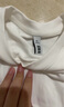 森馬（Semir）長(zhǎng)袖T恤女中長(zhǎng)款寬松發(fā)熱純色插肩袖2025冬抓毛開(kāi)叉109725101002 曬單實(shí)拍圖