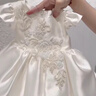 WVD美國品牌生日公主裙小禮服2025新款兒童主持人花童鋼琴演出連衣裙白色小禮服80 CM 曬單實(shí)拍圖