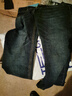 海瀾之家（HLA）牛仔褲男皮標點(diǎn)綴直筒褲五袋款褲子男秋季新復古回潮 牛仔藍過(guò)渡色（深）5F L 175/84A 曬單實(shí)拍圖