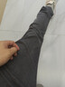 益帛（YIBO）牛仔褲男士秋冬加絨加厚韓版黑灰色彈力修身顯瘦休閑小腳長(cháng)褲子男 灰色 31 【建議120-130斤】 曬單實(shí)拍圖