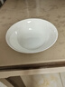 品聚德（PURJADE）骨瓷碗5.5-9英寸家用吃飯碗反口面碗斗笠碗純白陶瓷大號湯碗面碗 5.5英寸骨瓷斗笠碗6個(gè) 曬單實(shí)拍圖