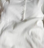 優(yōu)衣庫女裝羅紋亨利領(lǐng)T恤/長(cháng)袖修身短款內搭打底25新款479591 01 乳白色 S /155/80A 曬單實(shí)拍圖