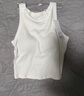 優(yōu)衣庫女裝Bra短背心/加杯背心辣妹風(fēng)帶胸墊473985 477744 482197 477744/00白色 L 曬單實(shí)拍圖