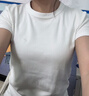優(yōu)衣庫合作款女裝大師T圓領(lǐng)T恤短袖正肩素色白T474404 00 白色 M /160/84A 曬單實(shí)拍圖