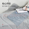 foojo燈芯絨抱枕被辦公室家用車(chē)載抱枕被子二合一110x150cm雅灰 曬單實(shí)拍圖