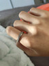 鹿珊伍【2個(gè)裝】戒指男女高級感小眾設計情侶對戒簡(jiǎn)約時(shí)尚男士裝飾指環(huán) 星河對戒【黑色+白色】 7號 曬單實(shí)拍圖
