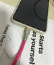 TIIPLAYERCRAFT多巴胺小眾高級感充電線(xiàn)適用蘋(píng)果17pormaxiPhone16promax蘋(píng)果1514PD快充雙C口鈦客制化快充線(xiàn) 玫紅色｜蘋(píng)果15-17 1米 曬單實(shí)拍圖