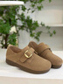 天美意勃肯鞋加絨毛毛鞋雪地靴女休閑鞋舒適百搭單鞋女鞋2025秋冬新款 棕色 36 曬單實(shí)拍圖