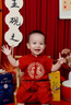 G.DUCKKIDS小黃鴨周歲禮服男寶寶抓周衣服女漢服百日宴百天滿(mǎn)月嬰兒套裝夏季 紅色+香囊 90 建議1~2歲【 80-90cm】cm 曬單實(shí)拍圖