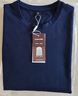 羅蒙含桑蠶絲長(cháng)袖T恤男士POLO上衣冰絲圓領(lǐng)體恤衫打底衫男裝 藏青2XL 曬單實(shí)拍圖