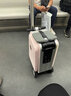 電動(dòng)行李箱可騎行可登機鋁框拉桿箱包可坐可代步20寸大容量密碼箱 氣質(zhì)灰 曬單實(shí)拍圖