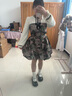 LULUALWAYS【商場(chǎng)同款】25秋季新款復古宮廷風(fēng)蓬蓬裙提花連衣裙女 綠色 M 曬單實(shí)拍圖