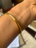 KZD老鳳凰9手鐲女時(shí)尚百搭光面實(shí)心推拉鍍金手環(huán)送禮物 .9.金光面推拉實(shí)心手鐲 25g 配精美禮盒+吊墜 曬單實(shí)拍圖