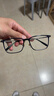 WAN XIN 新款 1.67超薄高清防藍光鏡片男可配度數送商務(wù)眼鏡框女Z 56118透明藍 超輕盈8.9克 配萬(wàn)新1.60較薄非球面樹(shù)脂鏡片 曬單實(shí)拍圖