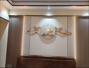 ZOCI電視機上面的裝飾畫(huà)電視上方裝飾掛件客廳背景墻壁畫(huà)新款臥室輕 梅花鹿款 50圓整體寬高約150*50CM推薦1.7- 曬單實(shí)拍圖