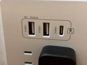 國際電工20W快充USB插座86型開(kāi)關(guān)面板墻壁電源手機充電Type-c家用五孔插座 五孔2.1A快充USB+Type-C【白色】 曬單實(shí)拍圖