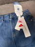 太平鳥女裝【京東獨享】牛仔褲高腰修身鉛筆褲小腳褲 牛仔藍 M 曬單實拍圖