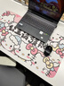 云昊布藝HelloKitty筆記本電腦桌保護墊超大鍵盤(pán)鼠標墊皮革辦公學(xué)習書(shū)桌墊 Y發(fā)發(fā)發(fā)財 40*80CM 曬單實(shí)拍圖