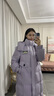 雪中飛羽絨服女長(cháng)款25冬季過(guò)膝寬松大碼加厚90鴨絨保暖連帽外套紫色XS 曬單實(shí)拍圖