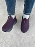 足力健艾爸爸老人鞋女冬季棉鞋防滑加絨保暖中老年健步鞋加厚媽媽運動(dòng)休閑鞋 9331紫色 （送襪子） 40 曬單實(shí)拍圖