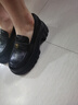 森達樂(lè )福鞋女鞋春秋新款商場(chǎng)同款通勤一腳蹬小皮鞋XCA01CA4 增高款-黑色 39 曬單實(shí)拍圖