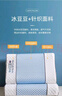 浪莎（langsha）乳膠枕頭護頸枕睡眠頸椎病深度睡眠專(zhuān)用記憶棉枕頭一套一芯整頭枕 冰藍-曲線(xiàn)枕【高彈柔軟 】 一對裝 曬單實(shí)拍圖