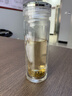水宜生玻璃杯雙層水杯男泡茶高檔商務弱堿養(yǎng)生辦公水晶杯透明防燙微保溫 【380ml】禮盒裝 曬單實拍圖