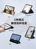 億色適用iPad Air7/6/5/4保護套2025/24殼11英寸新M3保護殼10.9蘋(píng)果平板電腦可拆分旋轉全包防摔支架黑 曬單實(shí)拍圖