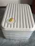 炊大皇 多功能餃子盒4層1蓋加大收納盒冰箱保鮮盒食品級冷凍水餃餛飩盒 曬單實(shí)拍圖