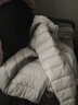 坦博爾輕薄羽絨服女短款連帽百搭休閑秋冬女士外套 珍珠月灰 2XL(180) 曬單實(shí)拍圖