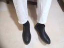 切爾西靴男士高幫英倫風(fēng)馬丁靴男款布洛克冬季真皮復古百搭短靴子 黑色 41 標準皮鞋碼(真皮內里)8607 曬單實(shí)拍圖
