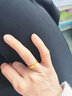 老廟黃金戒指女鉆紋米字足金999對(duì)戒閉口戒情侶結(jié)婚戒男士女士同款 可聯(lián)系客服刻字 商品為單只 曬單實(shí)拍圖