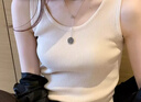 俞兆林小吊帶背心女冰絲修身西裝內搭無(wú)袖針織打底上衣春夏 曬單實(shí)拍圖