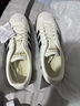 adidas T頭鞋 VL COURT復古板鞋德訓鞋男女阿迪達斯輕運動(dòng) 漢玉白/黑色/樹(shù)脂黃   41 曬單實(shí)拍圖
