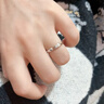 MZMZ鉑金情侶戒指pt950白金結訂婚時(shí)尚鉆戒情人節生日禮物送女友老婆 本地倉次日達-輕奢初心活口對戒 曬單實(shí)拍圖