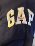 GAP男女裝2025秋季新款字母logo抓絨圓領(lǐng)衛(wèi)衣合身簡約上衣 海軍藍(lán) XS 美碼 S亞洲碼175/88A 曬單實(shí)拍圖