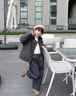 G.DUCKKIDS小黃鴨女童套裝秋冬2025新款洋氣兒童秋裝毛呢外套深秋女寶寶衣服 米杏色 90 建議1~2歲【 80-90cm】cm 曬單實(shí)拍圖