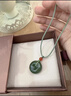 胖東來(lái)品質(zhì)保真正品和田玉平安扣吊墜玉佩天然玉石玉墜項鏈男女生 青玉平安扣鴻運吉祥22-24mm青繩 曬單實(shí)拍圖