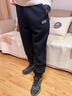 鴻星爾克（ERKE）童裝男女童長褲兒童24新品加厚針織長褲正黑150 曬單實拍圖