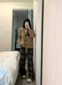 加絨休閑褲女秋冬新款2025高腰顯瘦格子闊腿褲垂感復(fù)古百搭直筒褲 黃色 【加絨保暖顯瘦款】 L 【推薦111-125斤】 曬單實拍圖