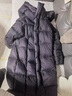 美力城長(cháng)款羽絨服女裝新款90%鵝絨過(guò)膝外套時(shí)尚連帽城市戶(hù)外休閑運動(dòng)風(fēng) 黑色 M 曬單實(shí)拍圖