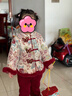 喜雅萌周歲衣服冬季抓周禮服套裝冬裝兒童中國風(fēng)喜慶新年唐裝漢服 上衣褲子 均碼 80碼 曬單實(shí)拍圖