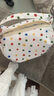 彩色點(diǎn)點(diǎn)高顏值卡通小熊兔子便攜化妝洗漱包旅行收納包立體手提包 白色/ 曬單實(shí)拍圖